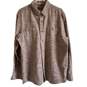 Solaris Shirt Mens XL Outdoor Hiking Long Sleeve Button Up Thick 100% Cotton